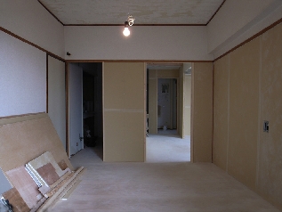 アングル３木工事